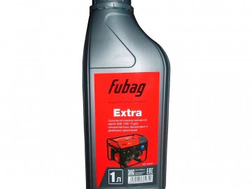 Масло моторное универсальное полусинтетическое для четырехтактных бензиновых и дизельных двигателей 1л Fubag 4T Extra SAE 10W40